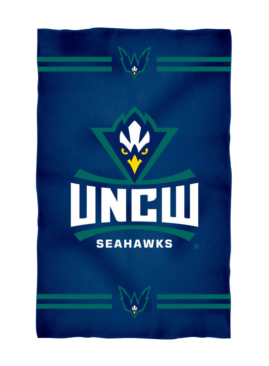 UNC Wilmington Seahawks UNCW Blue Beach Bath Towel by Vive La Fete