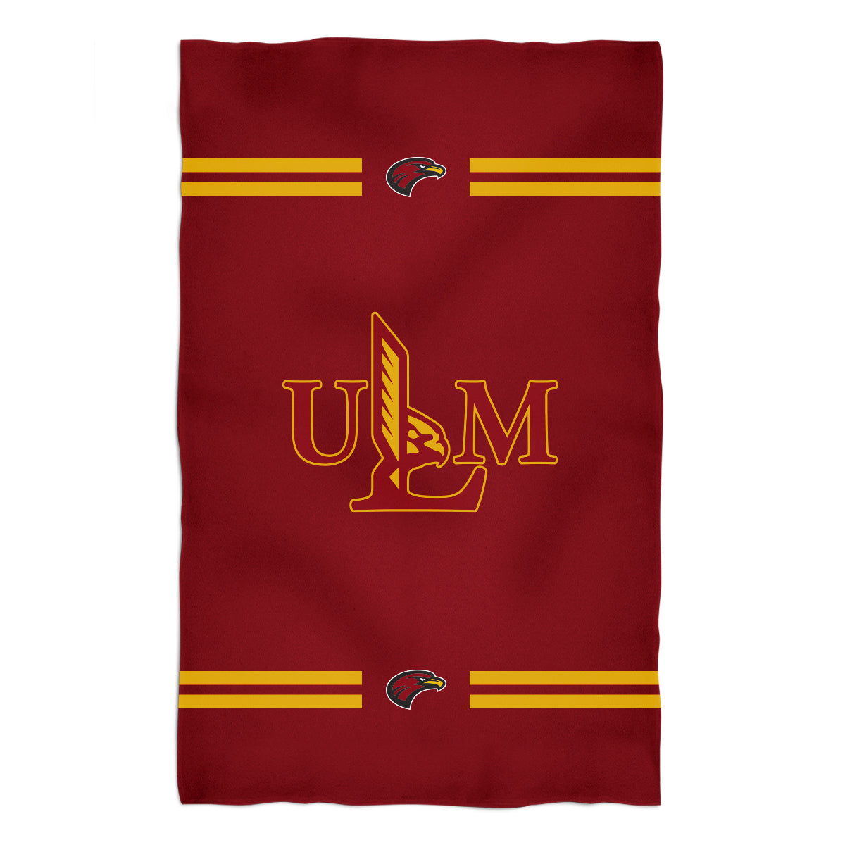 Louisiana Monroe Warhawks ULM Maroon Beach Bath Towel by Vive La Fete