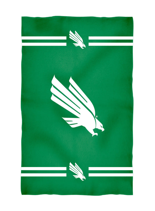 North Texas Mean Green Green Beach Bath Towel by Vive La Fete