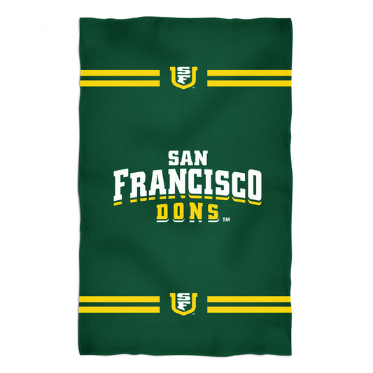 San Francisco Dons USF Green Beach Bath Towel by Vive La Fete