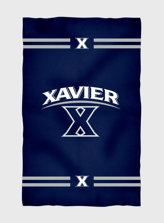 Xavier Musketeers Blue Beach Bath Towel by Vive La Fete