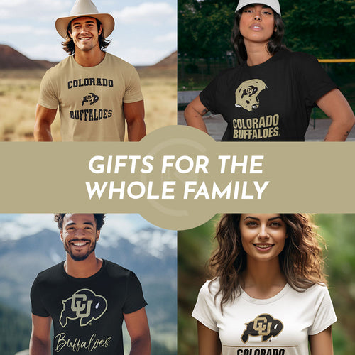 Gifts for the Whole Family. People wearing apparel from University of Colorado Buffaloes - Mobile Banner