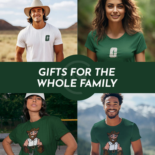 Gifts for the Whole Family. People wearing apparel from University of North Carolina at Charlotte 49ers Apparel - Official Team Gear - Mobile Banner