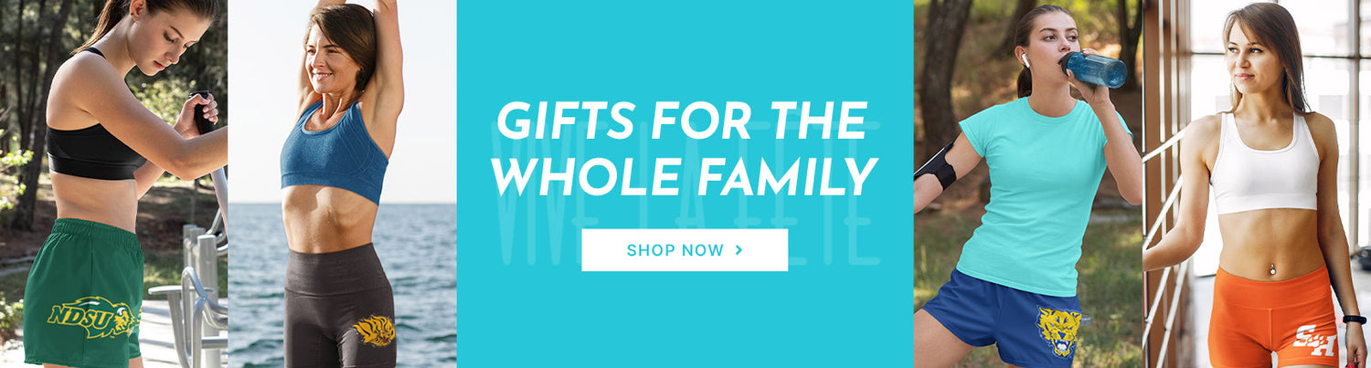 Gifts for the Whole Family. People wearing apparel from Vive La Fete Womens Yoga Shorts