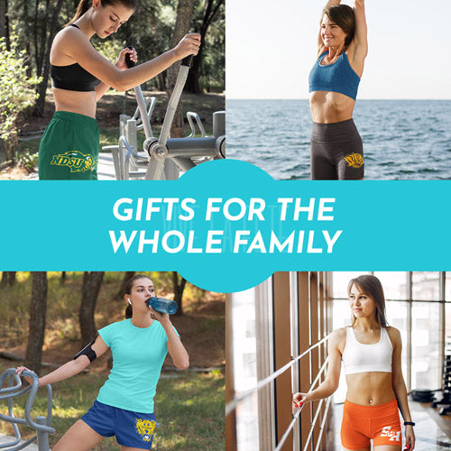 Gifts for the Whole Family. People wearing apparel from Vive La Fete Womens Yoga Shorts - Mobile Banner