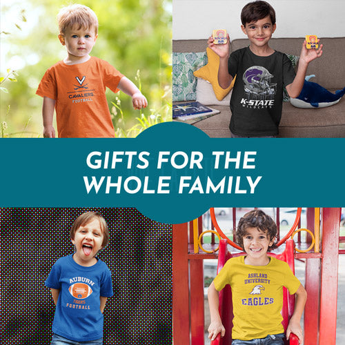 Gifts for the Whole Family. Kids wearing apparel from Southern Arkansas University Muleriders - Mobile Banner