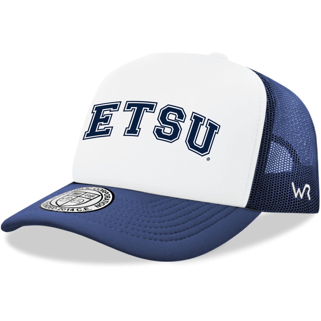 W Republic ETSU East Tennessee State University Buccaneers Jumbo Foam Trucker Hats Navy, Adult Unisex, Size: One size, Blue