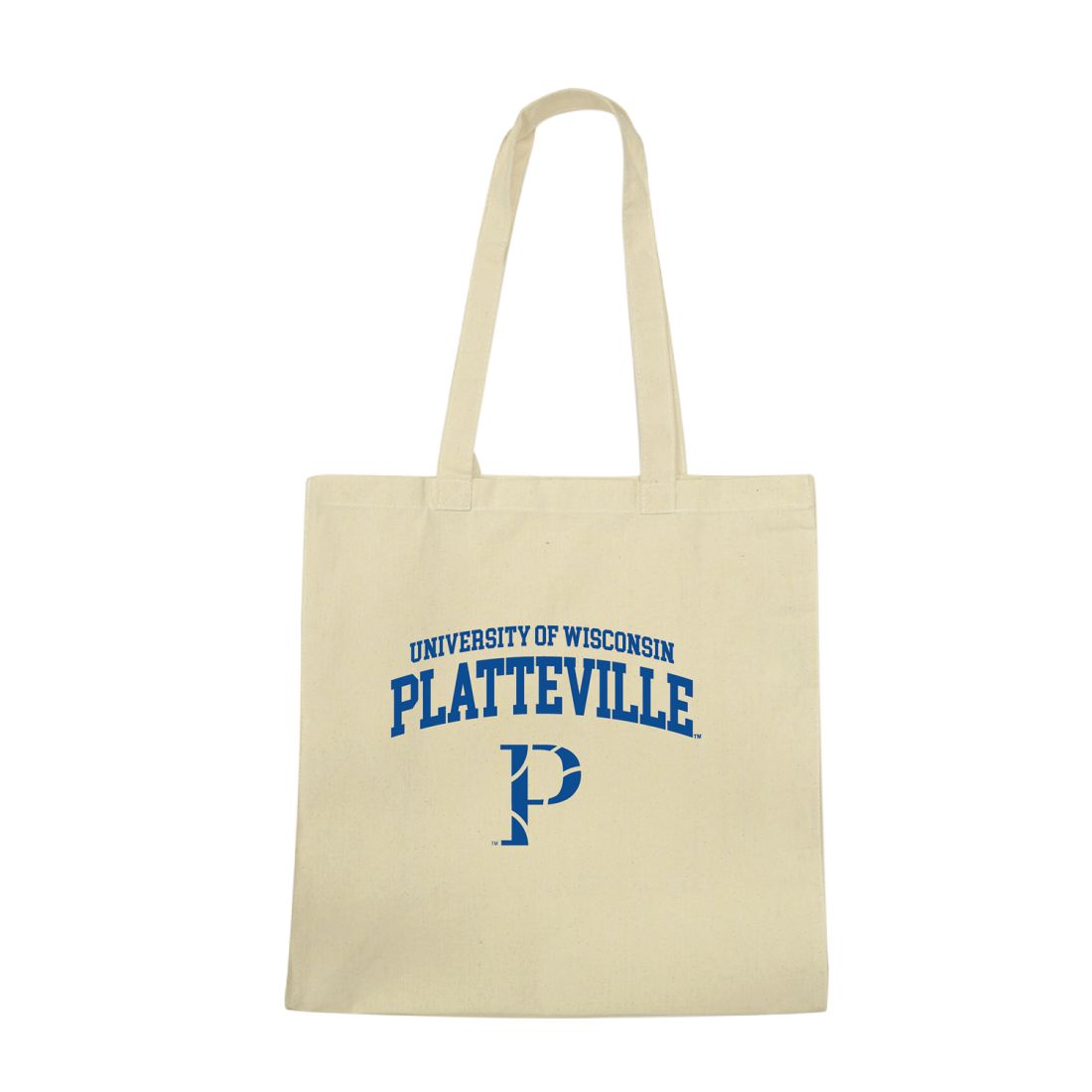UW University of Wisconsin Platteville Pioneers Institutional Seal Tote Bag