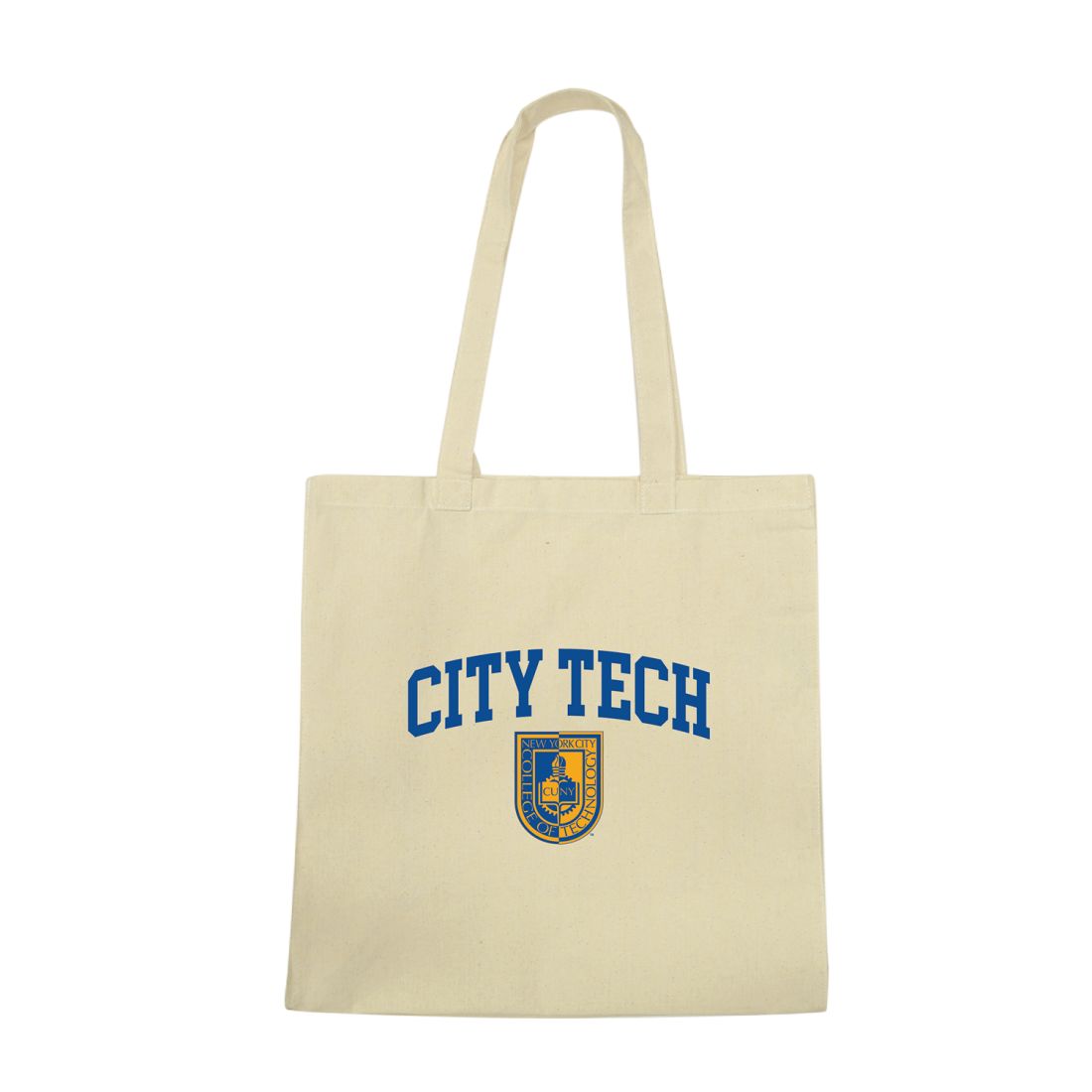 New York City College of Technology Yellow Jackets Institutional Seal Tote Bag