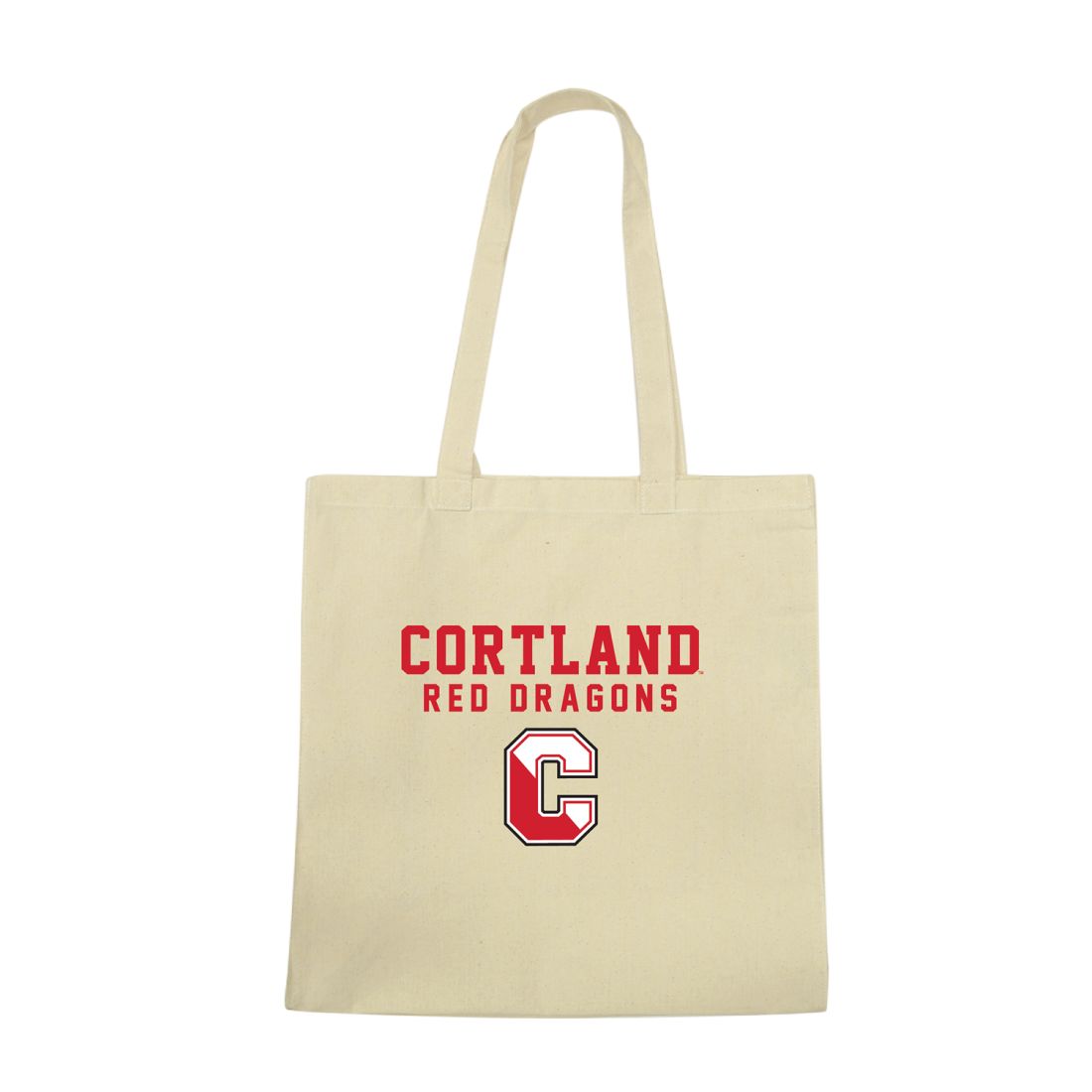SUNY Cortland Red Dragons Institutional Seal Tote Bag