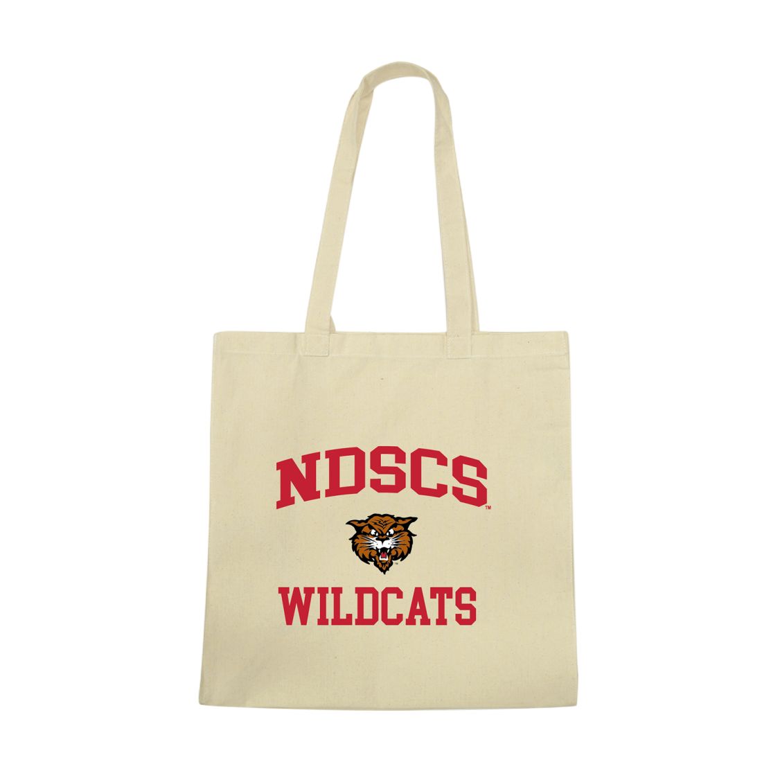 NDSCS North Dakota State College of Science Wildcats Institutional Seal Tote Bag