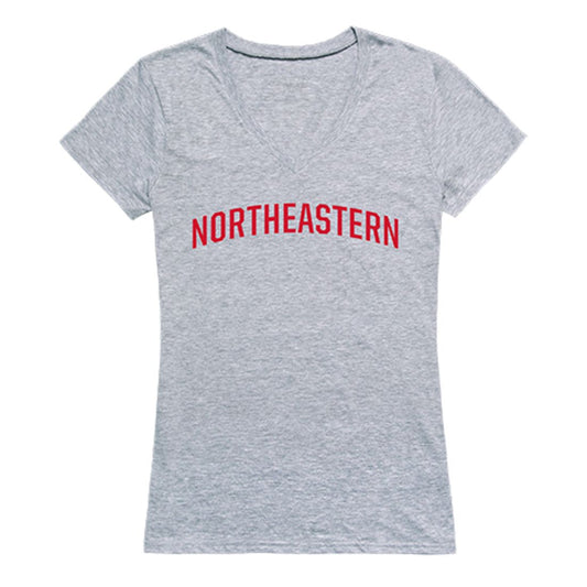 Northeastern University Game Day Women's Tee T-Shirt Heather Grey-Campus-Wardrobe