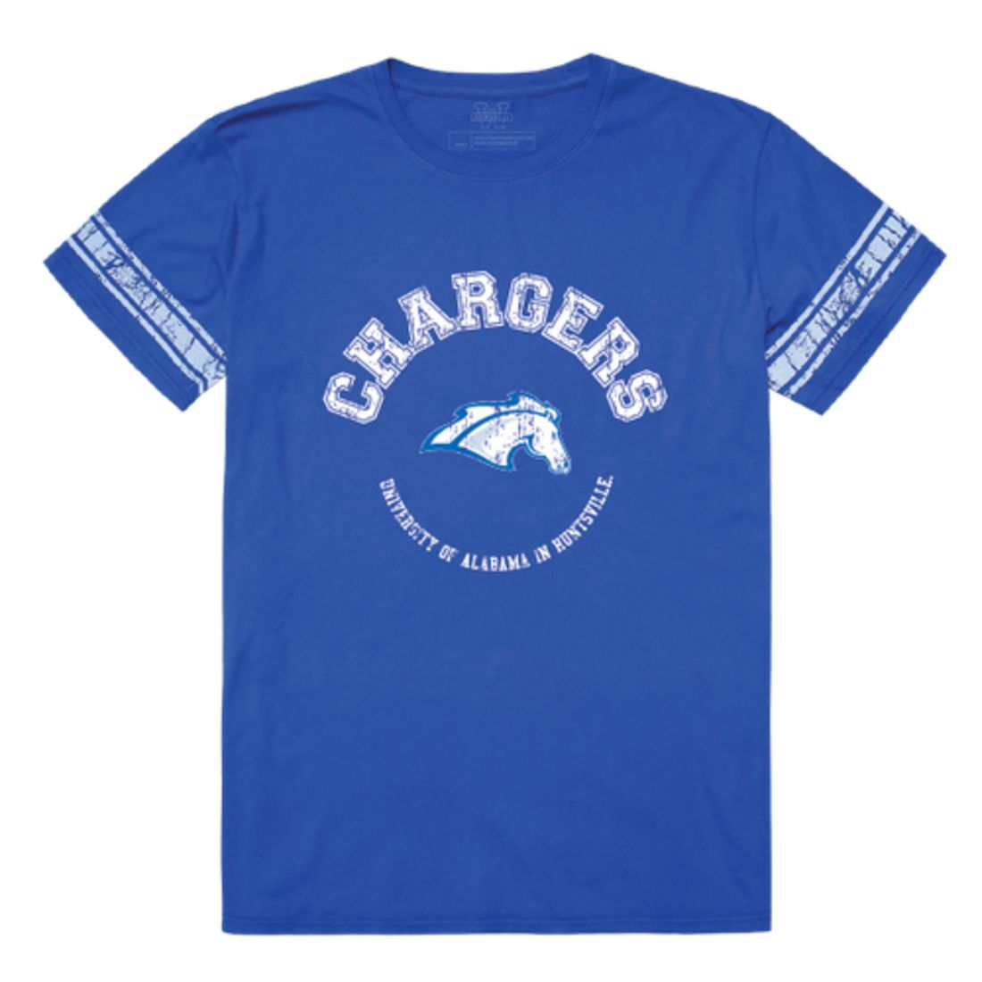 W Republic Apparel The University of Alabama in Huntsville Chargers Football T-Shirt Tee, Medium