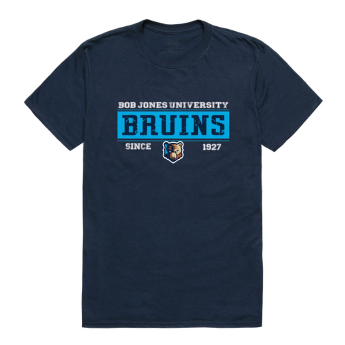 Bob Jones University Bruins Established T-Shirt Tee Navy Small