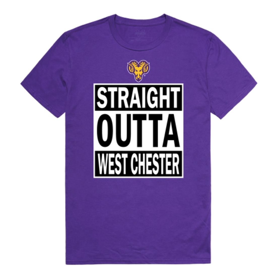 West Chester University Rams Established T-Shirt Tee Purple Small