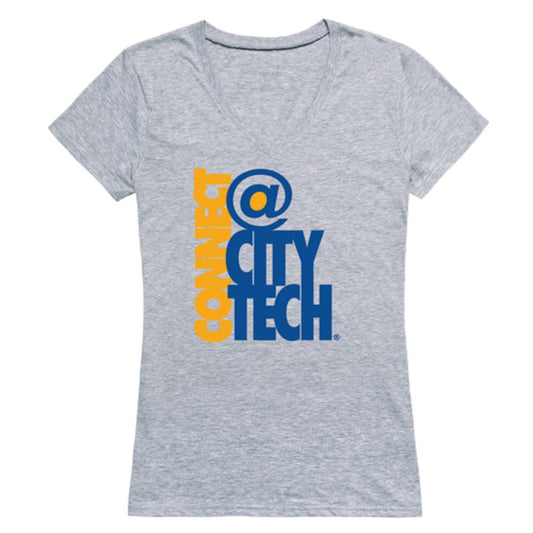 New York City College of Technology Yellow Jackets Womens Seal T-Shirt