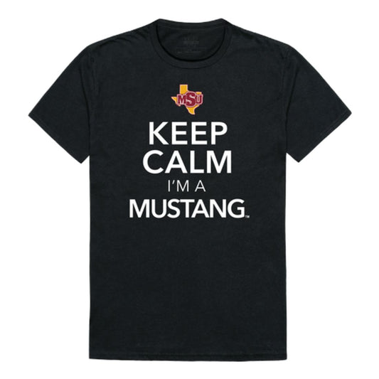 Keep Calm I'm From Midwestern State University Mustangs T-Shirt Tee