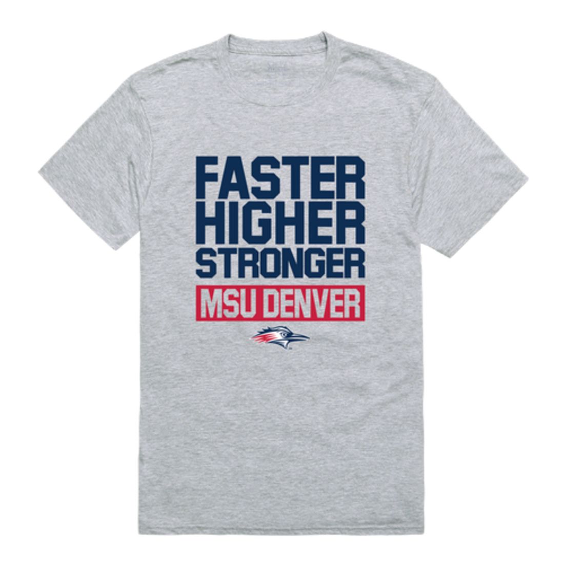 Metropolitan State University of Denver Roadrunners Workout T-Shirt Tee