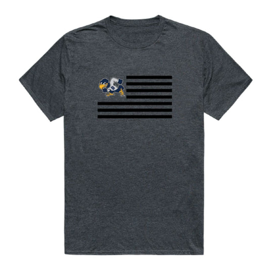 Dickinson State University Blue Hawks USA Flag T-Shirt Tee