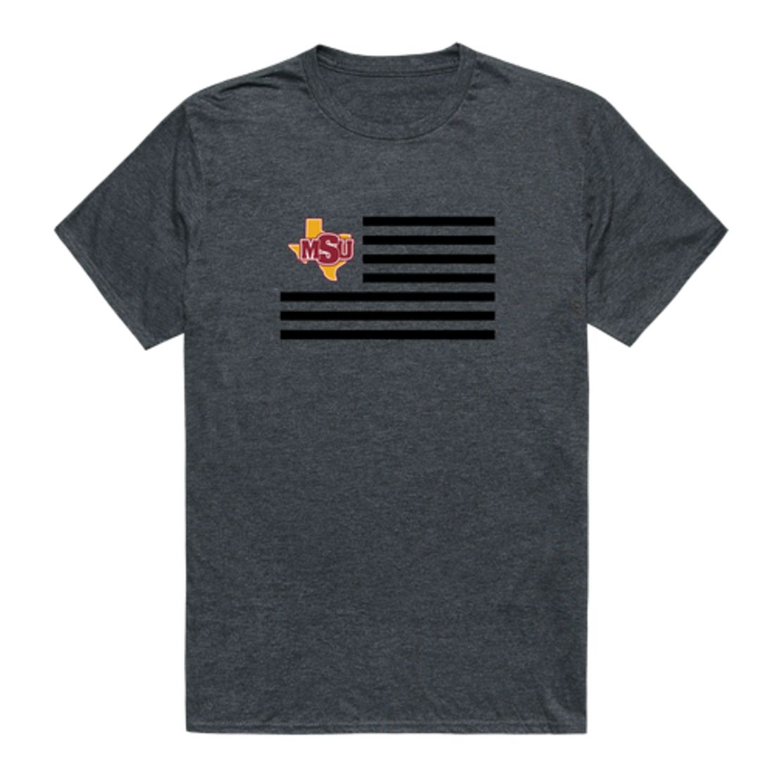 Midwestern State University Mustangs USA Flag T-Shirt Tee