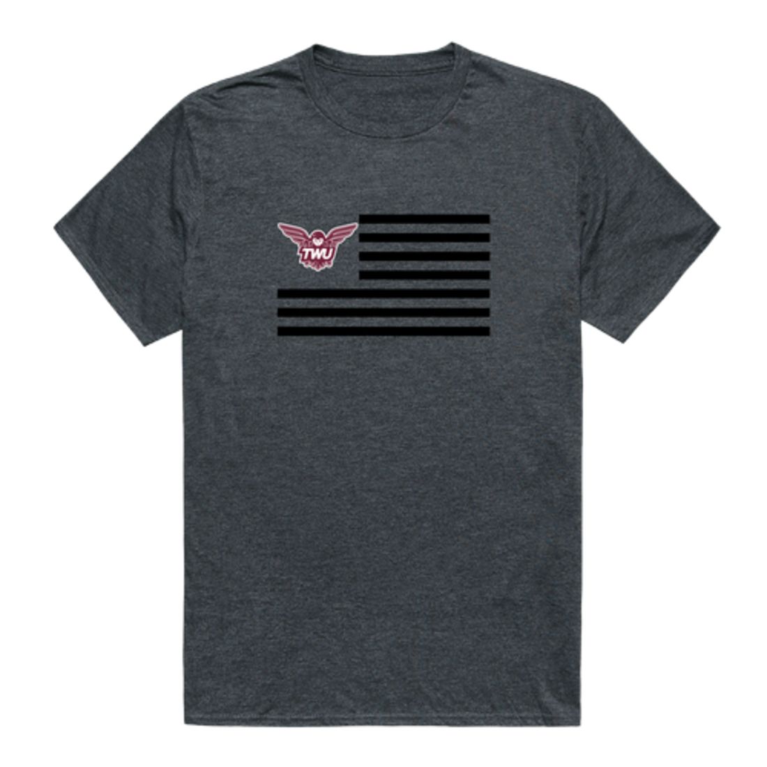 Texas Woman's University Pioneers USA Flag T-Shirt Tee