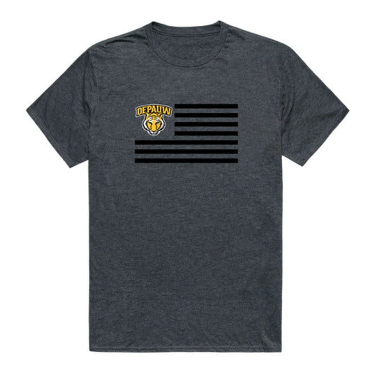 DePauw University Tigers USA Flag T-Shirt Tee