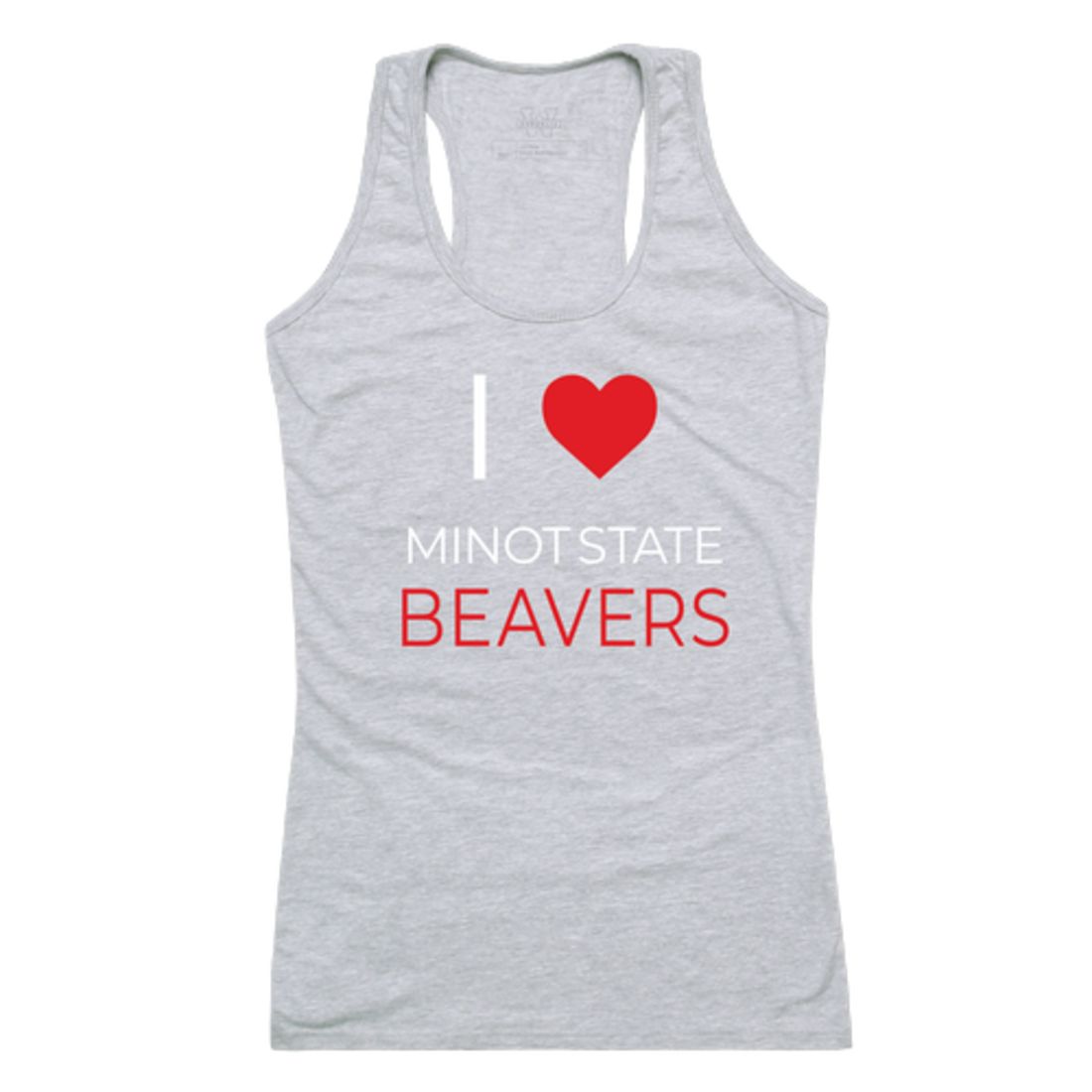 I Love Minot State University Beavers Womens Tank Top