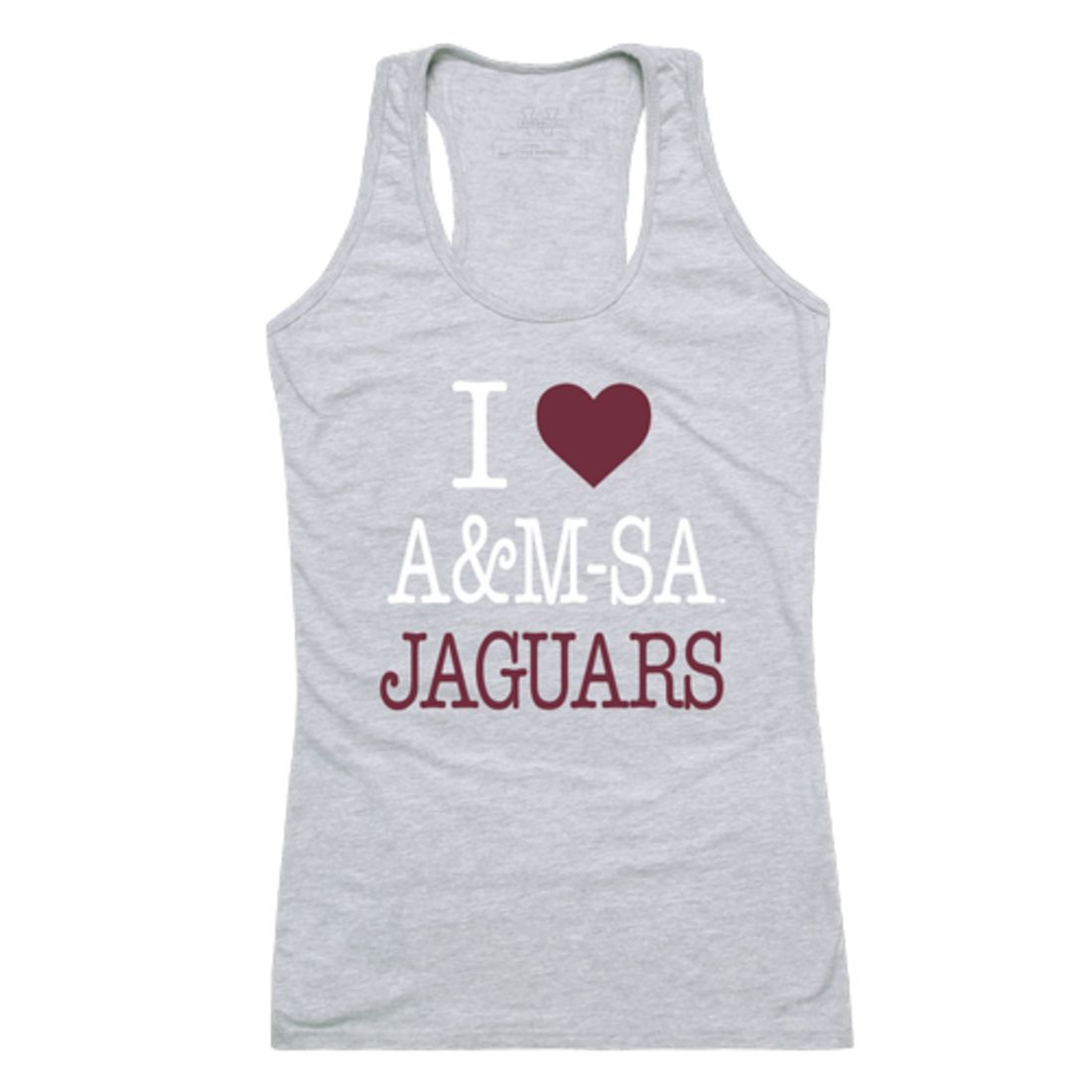 I Love Texas A&M University San Antonio Jaguars Womens Tank Top