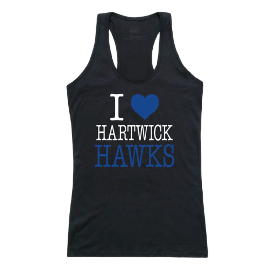 I Love Hartwick College Hawks Womens Tank Top