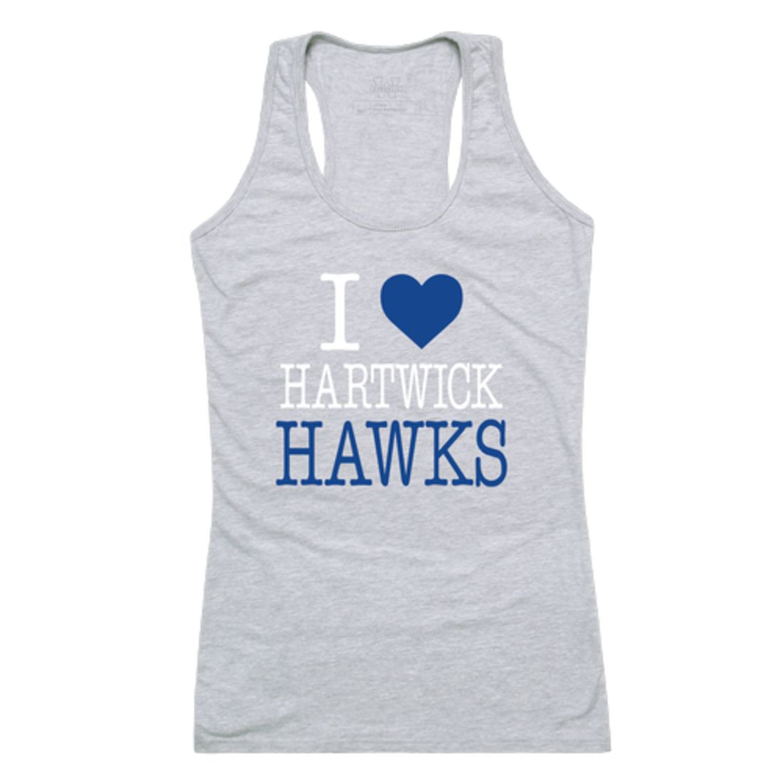 I Love Hartwick College Hawks Womens Tank Top
