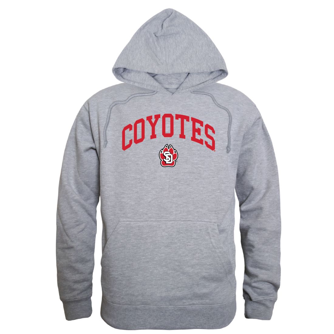 University of South Dakota Coyotes Campus Fleece Hoodie Sweatshirts