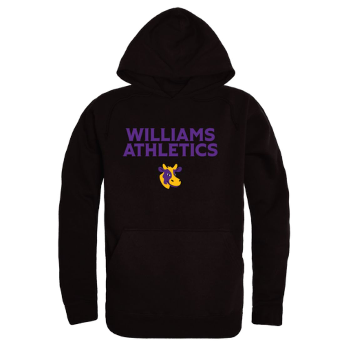 Williams College Ephs The Purple Cows Campus Fleece Hoodie Sweatshirts, Black / XX-Large Williams College Ephs The Purple Cows Campus Fleece Hoodie Sweatshirts, Black / XX-Large