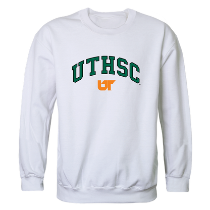 UTHSC University of Tennessee Health Science Center Campus Crewneck Pullover Sweatshirt Sweater White-Campus-Wardrobe