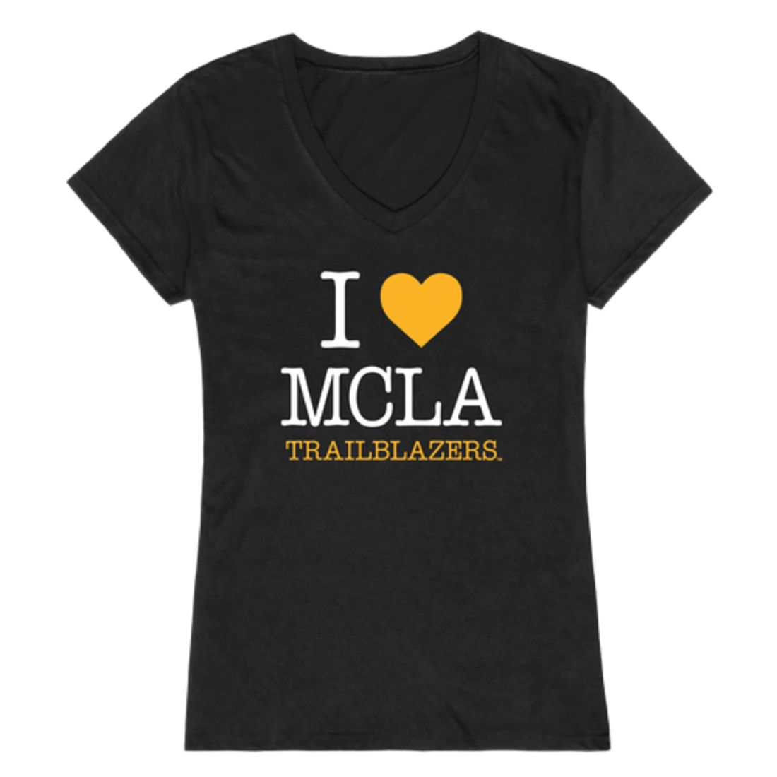 I Love Massachusetts College of Liberal Arts Trailblazers Womens T-Shirt Tee