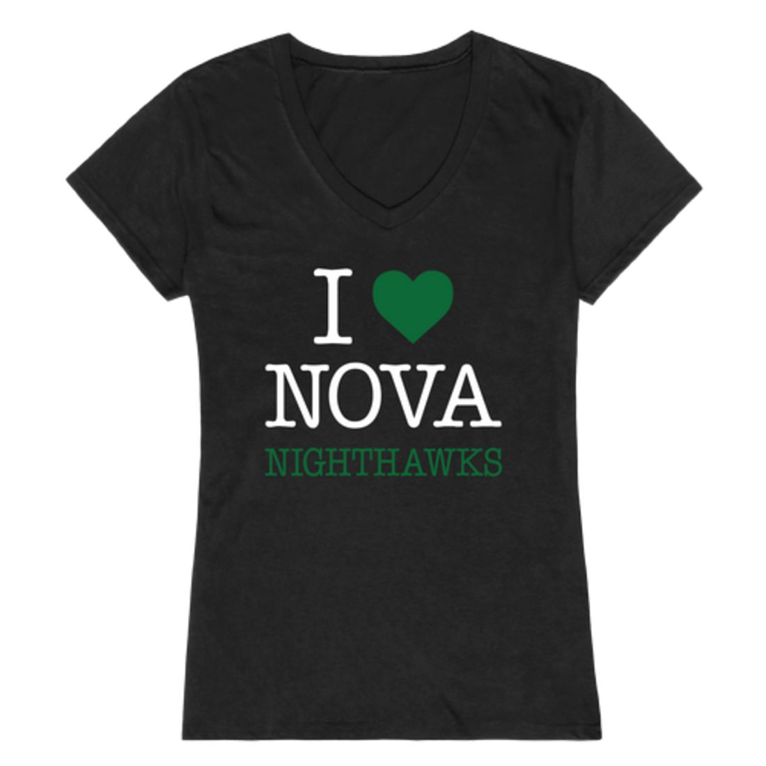 I Love Northern Virginia Community College Nighthawks Womens T-Shirt Tee