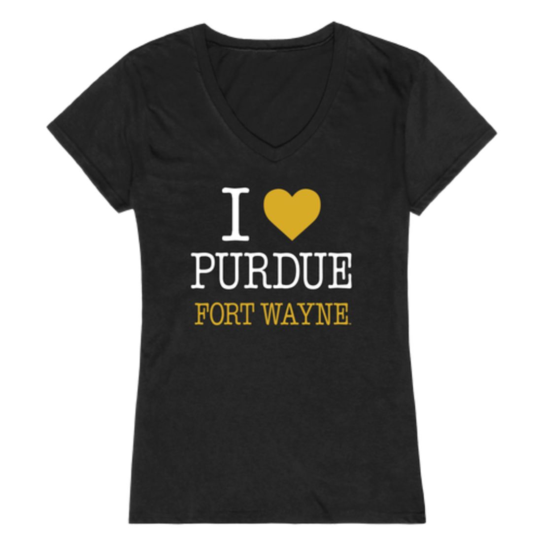 I Love Purdue University Fort Wayne Mastodons Womens T-Shirt Tee