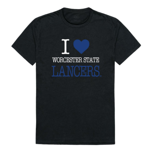 I Love Worcester State University Lancers T-Shirt Tee