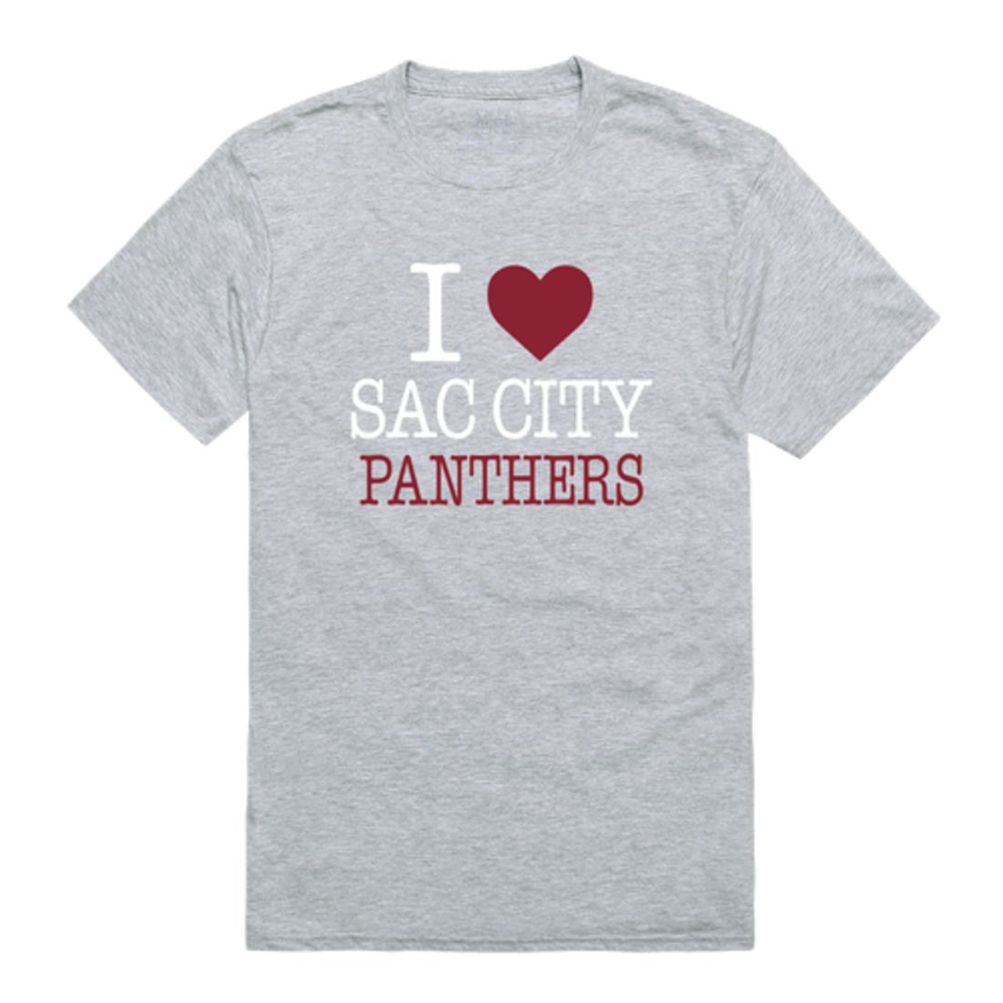 I Love Sacramento City College Panthers T-Shirt Tee