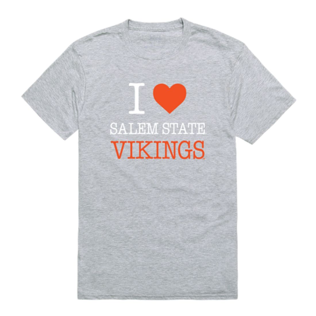 I Love Salem State University Vikings T-Shirt Tee