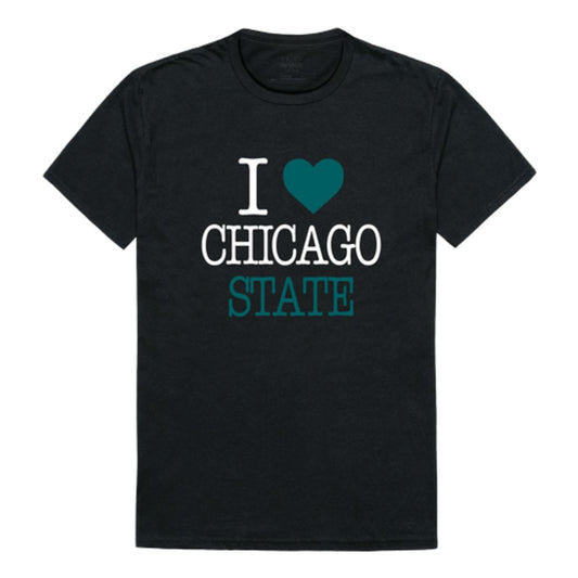 I Love Chicago State University Cougars T-Shirt Tee