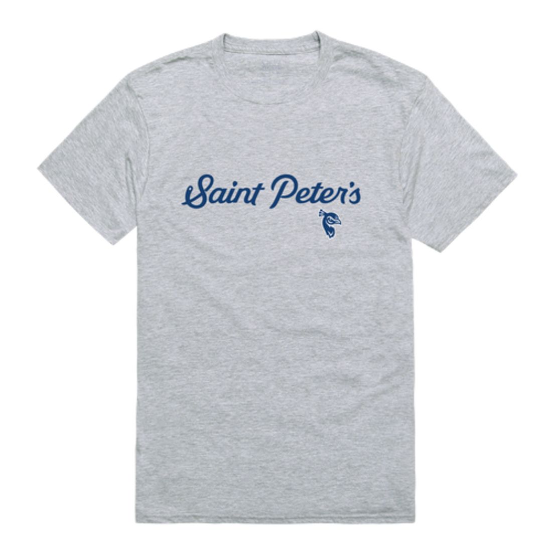 Saint Peter's University Peacocks Script T-Shirt Tee