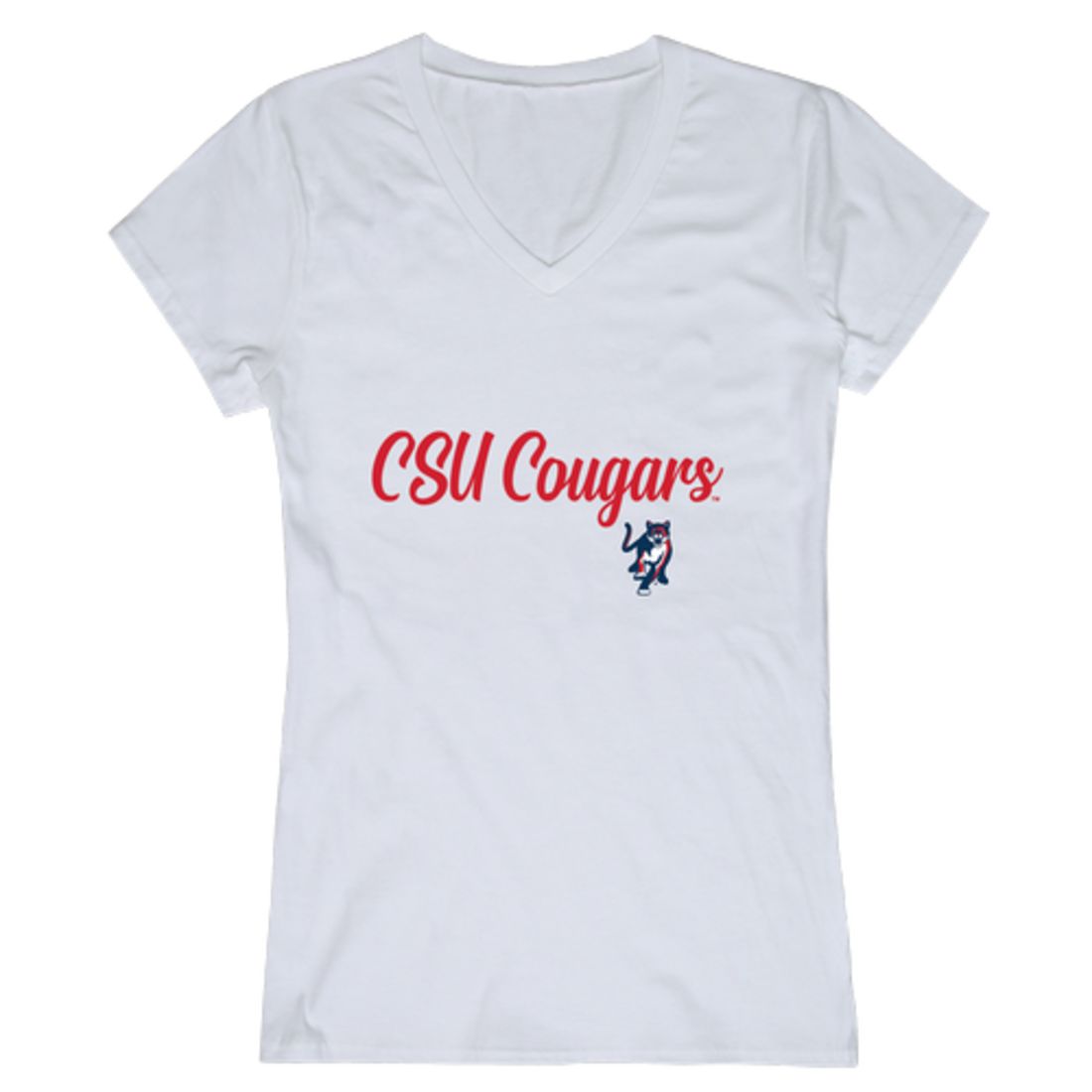 Columbus State University Cougars Womens Script T-Shirt Tee