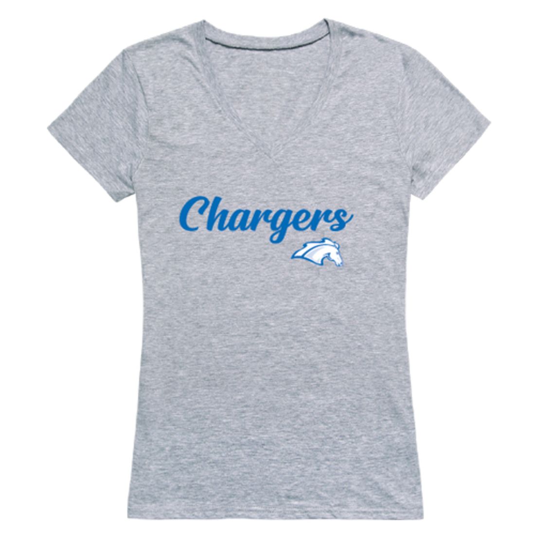 The University of Alabama in Huntsville Chargers Womens Script T-Shirt Tee