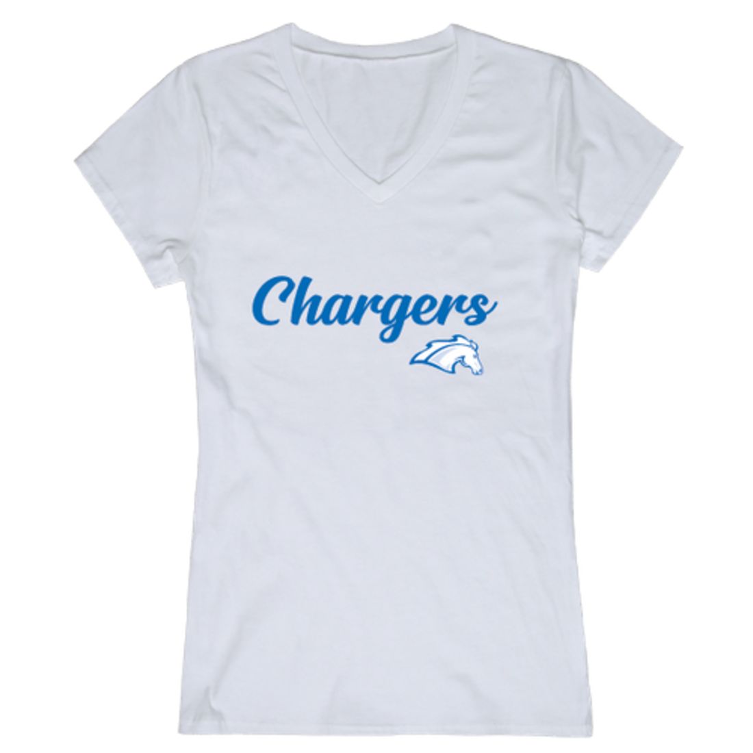 The University of Alabama in Huntsville Chargers Womens Script T-Shirt Tee