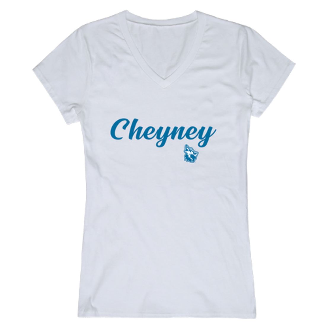 Cheyney University of Pennsylvania Wolves Womens Script T-Shirt Tee