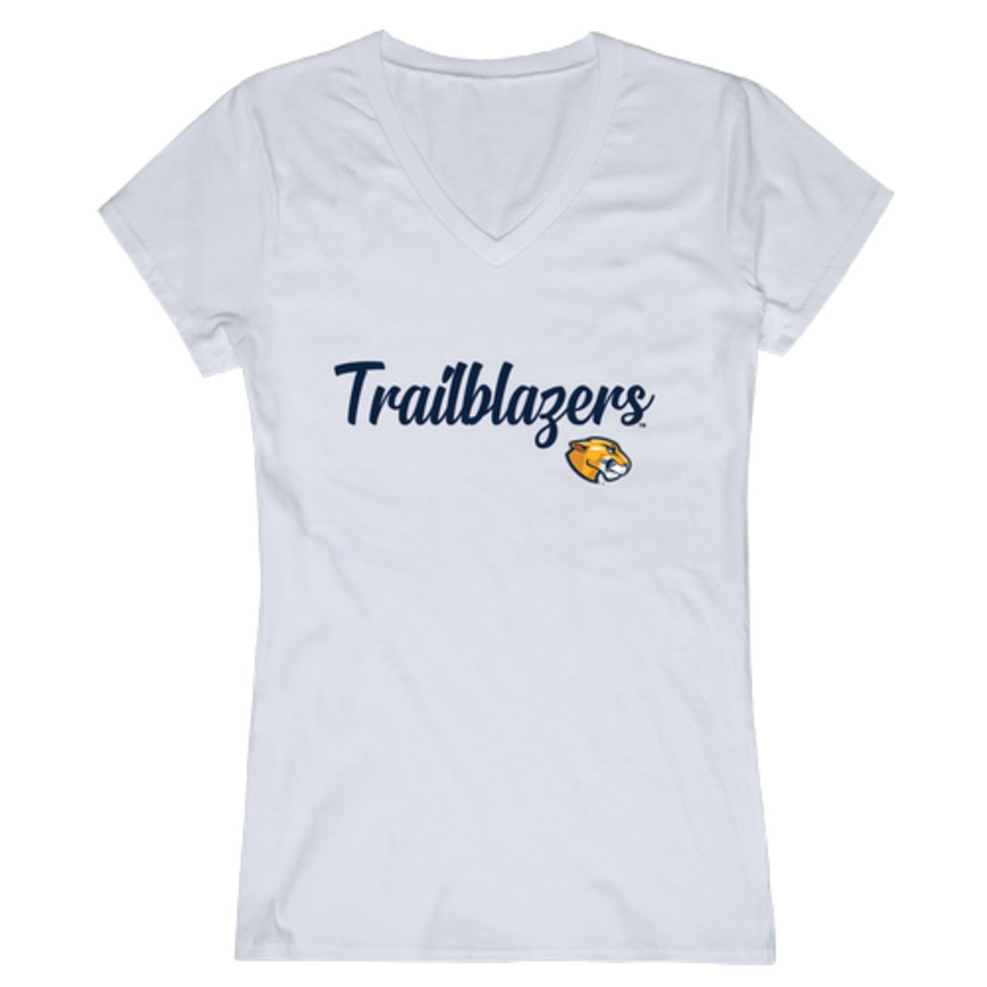 Massachusetts College of Liberal Arts Trailblazers Womens Script T-Shirt Tee