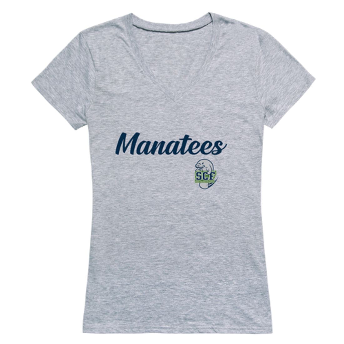 State College of Florida Manatees Womens Script T-Shirt Tee
