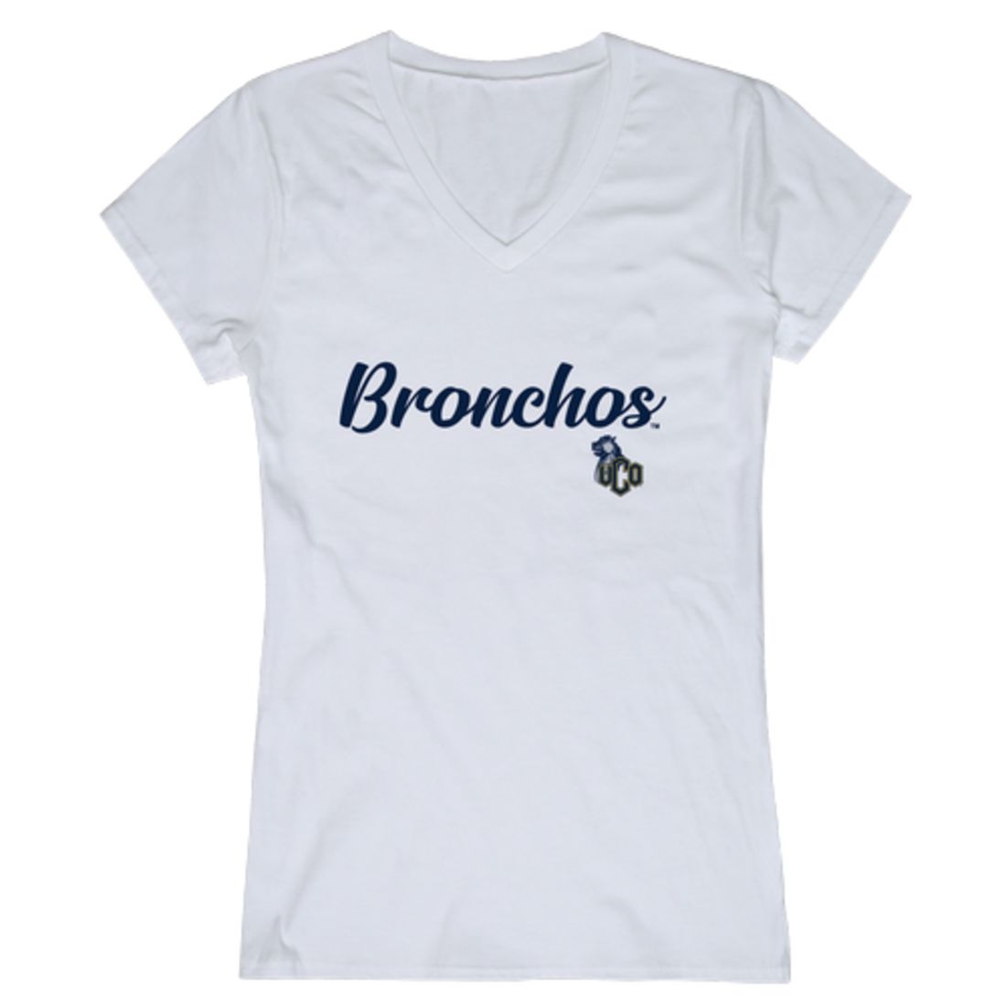 University of Central Oklahoma Bronchos Womens Script T-Shirt Tee
