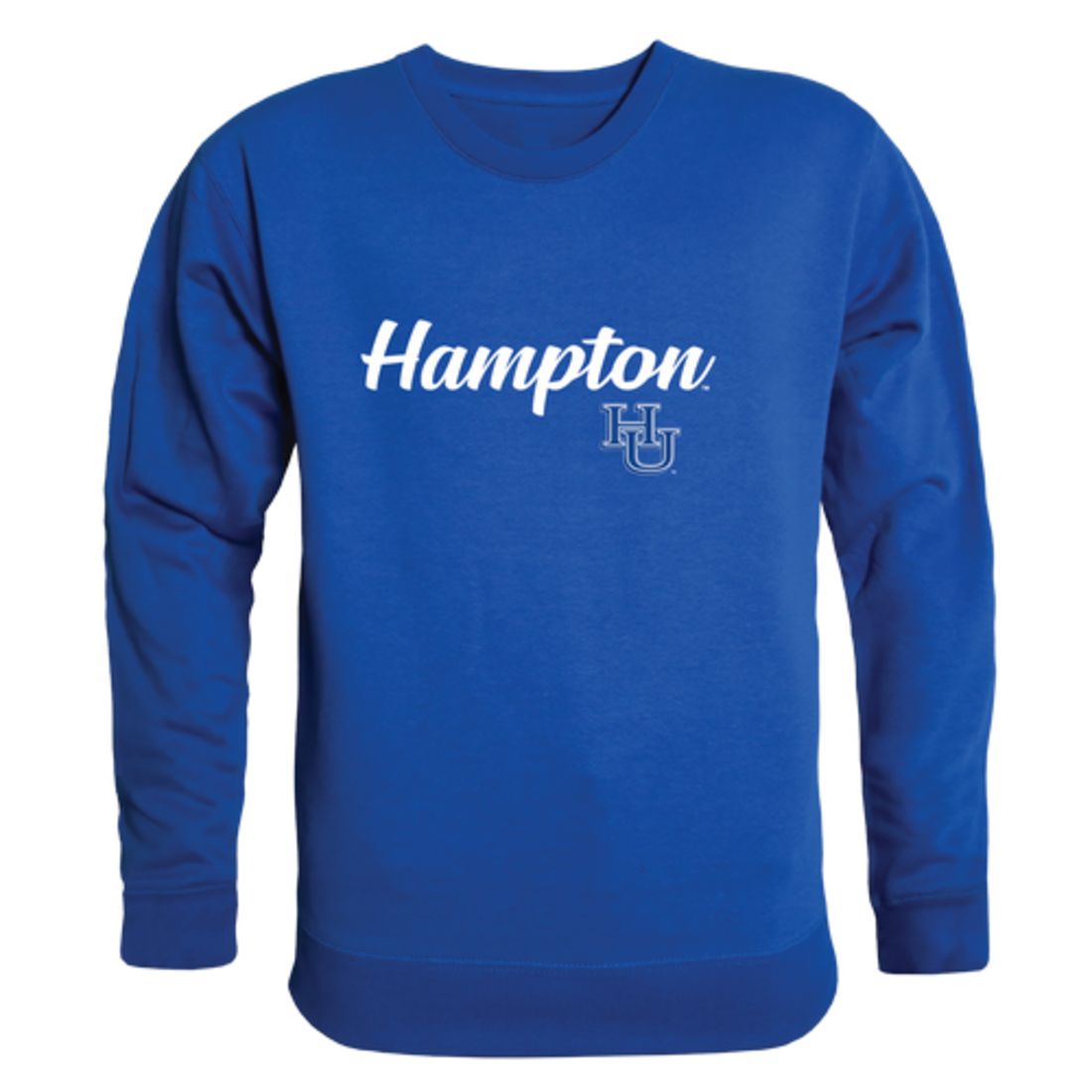Hampton-University-Pirates-Script-Fleece-Crewneck-Pullover-Sweatshirt