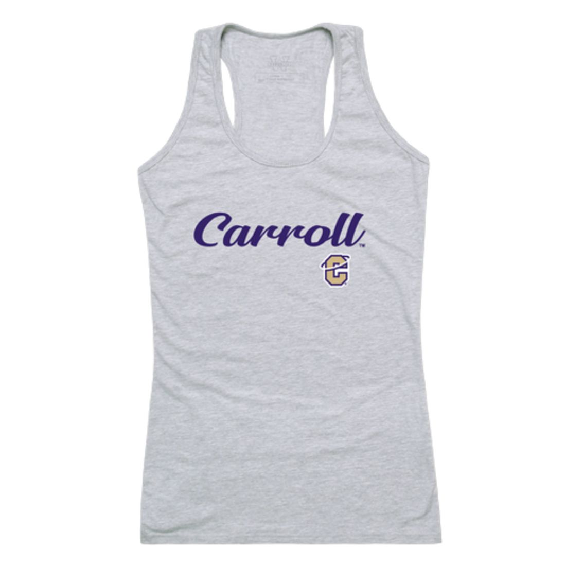 Carroll College Saints Womens Script Tank Top